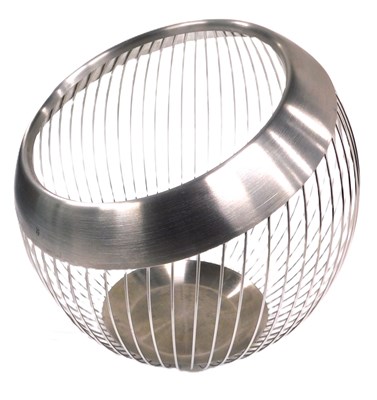 Lot 668a - A WMF modern stainless steel German fruit bowl.