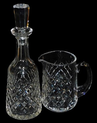 Lot 223 - A Waterford Llama pattern cut glass decanter...