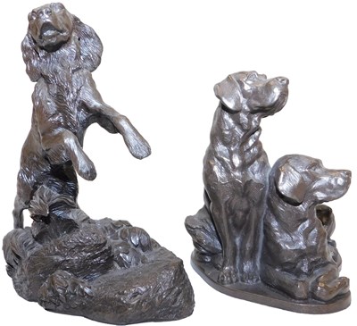 Lot 269 - A Heredities bronzed plaster figure of a...
