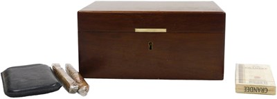 Lot 270 - A Dunhill mahogany cigar humidour, containing...