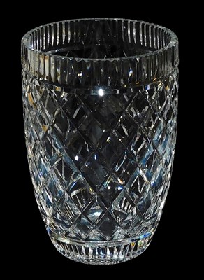 Lot 276 - A Waterford crystal vase, of tapering form,...