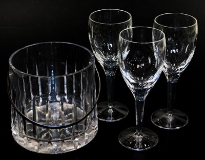 Lot 278 - Three Waterford crystal wine glasses, designed...