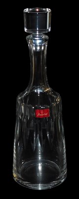 Lot 281 - A Baccarat cut glass decanter and stopper,...