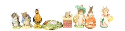 Lot 290 - Eight Royal Albert Beatrix Potter figures,...