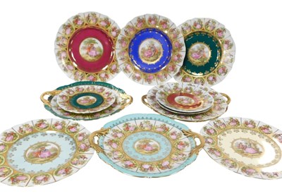 Lot 433 - A group of 20thC J.K Carlsbad porcelain plates,...
