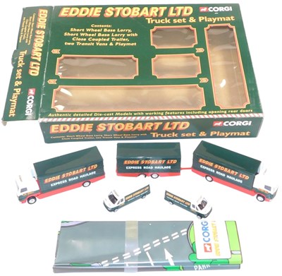 Lot 435 - A Corgi Eddie Stobart Limited truck set & play...