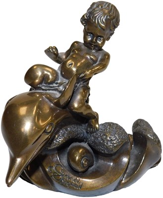 Lot 425 - A Giovanni Schoeman bronzed sculpture, of a...