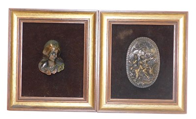 Lot 429 - A Giovanni Schoeman bronzed bust of an Art...