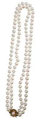 Lot 455 - A Royale by Lotus double strand cultured pearl...
