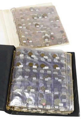 Lot 511 - Two albums of European silver and copper...