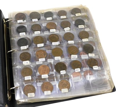 Lot 515 - An album of 18thC and later copper coinage,...
