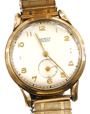 Lot 212 - A Rotary Maximus gentleman's 9ct gold cased...