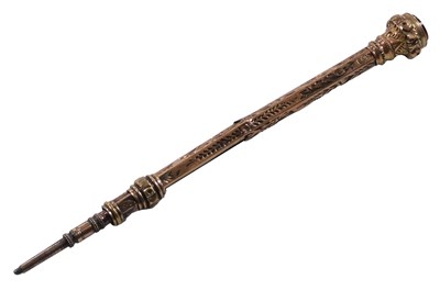 Lot 571 - A Victorian propelling pencil, with carnelian...