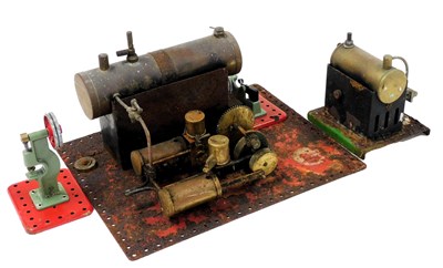 Lot 546 - A Bowman model steam engine, further tin plate...