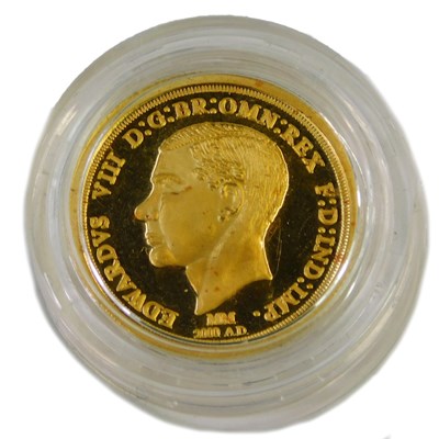 Lot 19 - A Royal Mint Edward VIII pattern gold...
