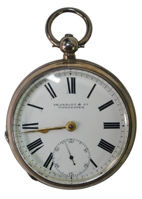 Lot 307 - A Victorian silver cased pocket watch, the...