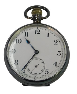 Lot 310 - A George silver cased pocket watch, open-faced,...