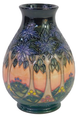Lot 151 - A Moorcroft pottery Cluny pattern vase,...