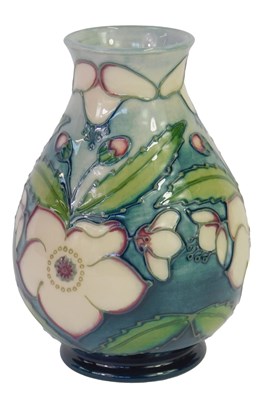 Lot 153 - A Moorcroft pottery White Rose pattern...