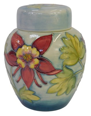 Lot 155 - A Moorcroft pottery Colombian pattern ginger...