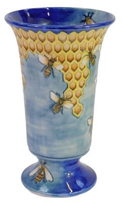 Lot 157 - A Moorcroft pottery Honeycomb pattern vase, of...