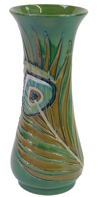 Lot 161 - A Moorcroft pottery Peacock Feather vase,...