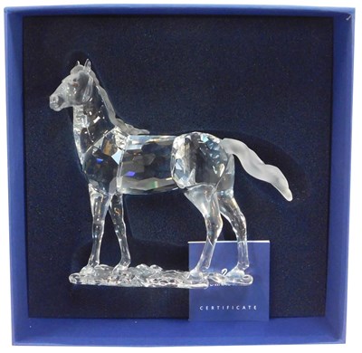 Lot 198 - A Swarovski crystal figure modelled as a horse,...