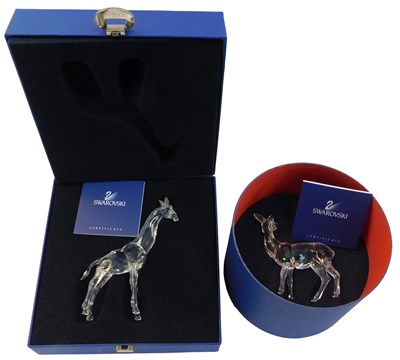 Lot 200 - A Swarovski crystal figure modelled as a...