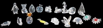 Lot 400 - A group of Swarovski crystal and other animals...