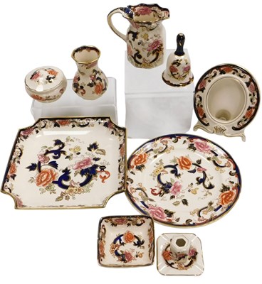 Lot 642 - A group of Masons ironstone Blue Mandalay...