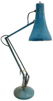 Lot 643 - An Anglepoise pale blue model 90 table lamp.