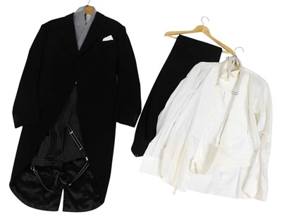 Lot 647 - A gentleman's black and grey morning dress...