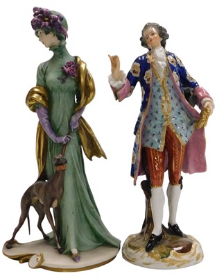 Lot 601 - A late 19thC Samson Derby porcelain figure of...