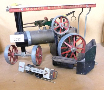 Lot 2022 - A Mamod steam engine, with canopy. (AF)