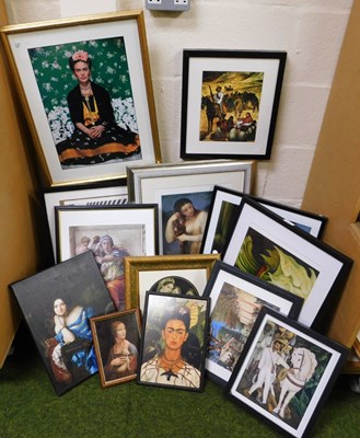 Lot 2027 - Various pictures, prints, etc., to include...