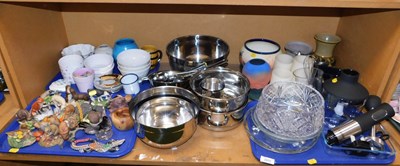 Lot 2052 - Kitchenalia, to include steamers, cup measures,...