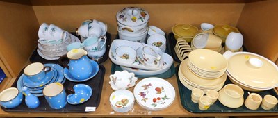 Lot 2071 - A Poole pottery two tone yellow and white part...