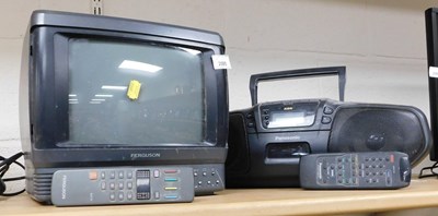 Lot 2085 - A Ferguson 9" television, with remote,...