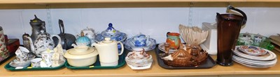 Lot 2095 - General household effects, to include a pewter...