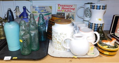 Lot 2102 - A group of glass bottles, to include William...