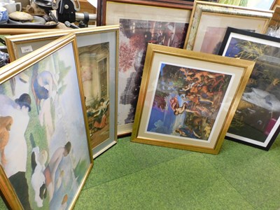 Lot 2161 - Pictures, prints, etc., to include after...