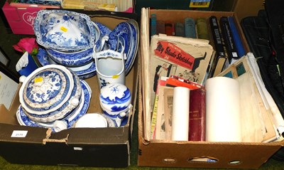 Lot 2175 - A group of blue and white pottery, together...