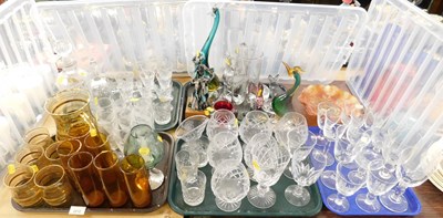 Lot 2212 - A group of glassware, to include a Julia lead...