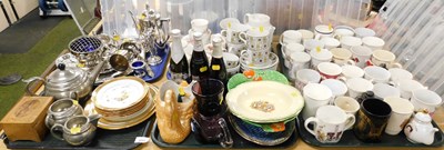 Lot 2213 - Coronation and other mugs, together with part...