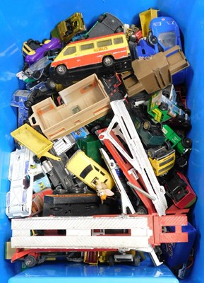 Lot 2225 - Diecast cars, playworn, to include a Corgi...