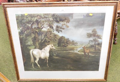 Lot 2242 - After Susan Crawford. Grey Mare and Foal,...