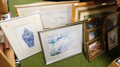 Lot 2261 - Pictures, prints, etc., to include street...