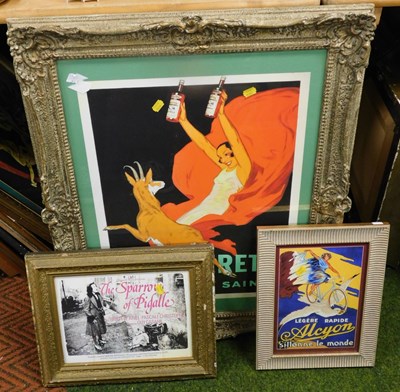 Lot 2273 - A group of pictures, print, some in gilt wood...