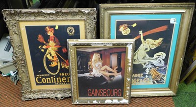 Lot 2274 - Pictures, pints, etc., some in gilt wood and...