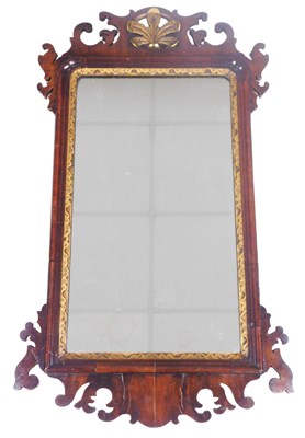 Lot 725 - A Georgian style mahogany and parcel gilt...